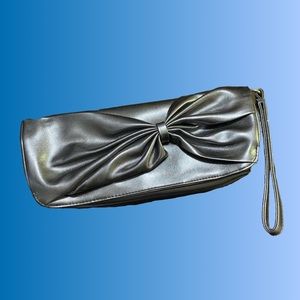 Early 2000s Silver Bow Clutch